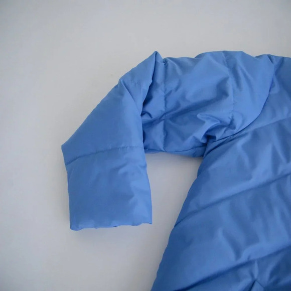 Vintage Route  66 Blue Puffer Jacket Large - Picture 12 of 15